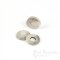 FIRO Chunky & Modern Gray/Cream Horn-Effect Sew-on Snaps, Made in Italy