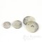FIRO Chunky & Modern Gray/Cream Horn-Effect Sew-on Snaps, Made in Italy