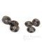 CRUZ Grayish Horn-Effect Sew-on Snaps, Made in Italy