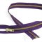 20" Length #5 Open End Zippers with Gold Metal Teeth, Bias Bespoke Brand