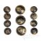 Warm Brown Buffalo Horn Suit Buttons, Made in Germany