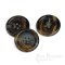 Classic Dark Brown Buffalo Horn Overcoat Buttons, Made in Germany
