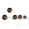 ABBOT Dark Brown Horn-Effect Suit and Overcoat Buttons, Made in Italy