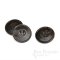 ABBOT Dark Brown Horn-Effect Suit and Overcoat Buttons, Made in Italy
