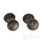 ABBOT Dark Brown Horn-Effect Suit and Overcoat Buttons, Made in Italy