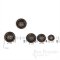 CHESHIRE Dark Brown Horn-Effect Suit and Overcoat Buttons, Made in Italy