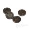 CHESHIRE Dark Brown Horn-Effect Suit and Overcoat Buttons, Made in Italy