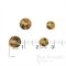QWAN Butterscotch Tan Horn-Effect Buttons, Made in Italy