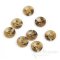 QWAN Butterscotch Tan Horn-Effect Buttons, Made in Italy