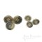 HALSEY Gray Brown Horn-Effect Buttons, Made in Italy