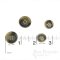 HALSEY Gray Brown Horn-Effect Buttons, Made in Italy