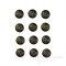 IGGY Metal Star Shirt Buttons, 16 Line