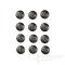 IGGY Metal Star Shirt Buttons, 16 Line
