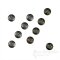 IGGY Metal Star Shirt Buttons, 16 Line