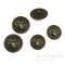 SCAR Lion Face Antique Brass Coat Buttons, Made in Italy