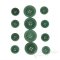 GAGE Chic Dark Green Corozo Buttons, Made in Italy