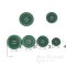 GAGE Chic Dark Green Corozo Buttons, Made in Italy