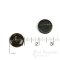 ZEFFIN Thick Darkest Brown Real Horn Overcoat Buttons, Made in Germany