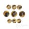 ELLIS Tiger Brown First-Class Genuine Horn Suit Buttons, Made in Germany