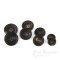 FIRPO Matte Dark Brown Genuine Buffalo Horn Buttons, Made in Italy