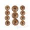 STROM Caramel Brown Corozo Suit and Overcoat Buttons, Made in Italy