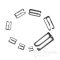 EVA HOOK Silver-Colored Metal Hooks for Lingerie-Making