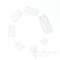 White Nylon-Coated Metal Hooks for Lingerie-Making
