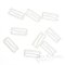 White Nylon-Coated Metal Hooks for Lingerie-Making
