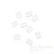 White Nylon-Coated Metal Hooks for Lingerie-Making