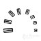 Black Nylon-Coated Metal Hooks for Lingerie-Making