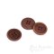 LUCA Classic Matte Red Brown Corozo Suit Buttons, Made in Italy