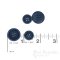 LUCA Classic Matte Dark Vibrant Blue Corozo Suit Buttons, Made in Italy