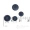 LUCA Classic Matte Soldier Blue Corozo Suit Buttons, Made in Italy