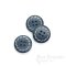 STILLA Aegean Blue Leather 4-Hole Buttons, Made in Italy