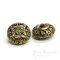 Magnificent Gold Filigree Buttons in Two Sizes, Made in France