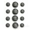 Antique Silver Sailing Ship Buttons, Made in France