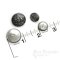 Antique Silver Sailing Ship Buttons, Made in France