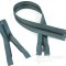 Tiny Teeth (#1) Gunmetal & Mineral Blue Zipper, Bias Bespoke Brand