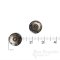 Elegant Antique Brass & Brown Horn-Effect Sew-on Snaps