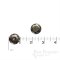 Elegant Antique Brass & Brown Horn-Effect Sew-on Snaps