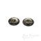 Elegant Antique Brass & Brown Horn-Effect Sew-on Snaps