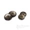 Elegant Antique Brass & Brown Horn-Effect Sew-on Snaps