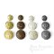 US Army Pale Silver Uniform Buttons, Made in France