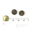 Antique Brass Hunting Tableau Metal Buttons, Made in France