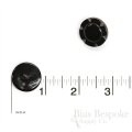 FRIGG Decorative Black-ish Buffalo Horn Buttons, Made in Germany