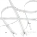8" Transparent Invisible Zippers, Size #3, Bias Bespoke Brand