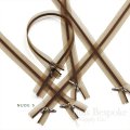 16" Transparent Invisible Zippers with Silver Pullers, Size #3, Bias Bespoke Brand
