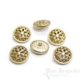 CARISMA Matte Gold Rimmed Filigree Buttons