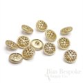 CARISMA Matte Gold Rimmed Filigree Buttons