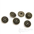 CARISMA Antique Brass Rimmed Filigree Buttons